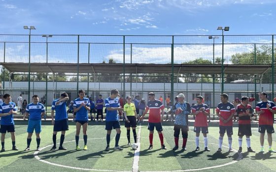 (Рус) В Бишкеке проходит ежегодный VI турнир по мини-футболу, посвященный международному дню в поддержку жертв пыток
