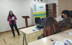 Представители Наццентра провели лекцию по правам человека для студентов Кыргызского международного универсального колледжа (КМУК)
