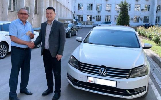 Состоялась передача служебной автомашины Национальному центру Кыргызской Республики по предупреждению пыток